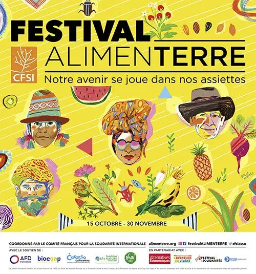 Affiche carre´e Festival Alimenterre 2023 