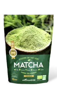 Photo d'illustration - Poudre de thé vert Matcha Aromandise
