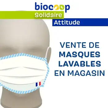 Vente de masques lavables en magasin